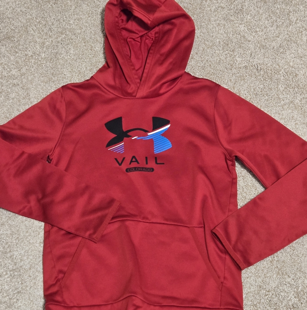 Boys Under Armour Vibrant Red Athletic Hoodie